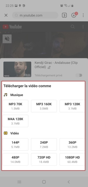 telecharger video youtube mp4 android