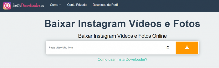 salvar vídeos do instagram